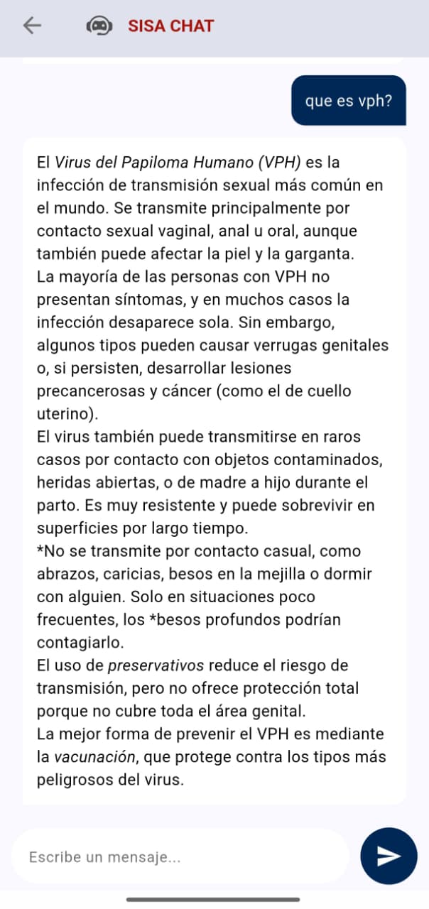 Captura 6 de la app SISA